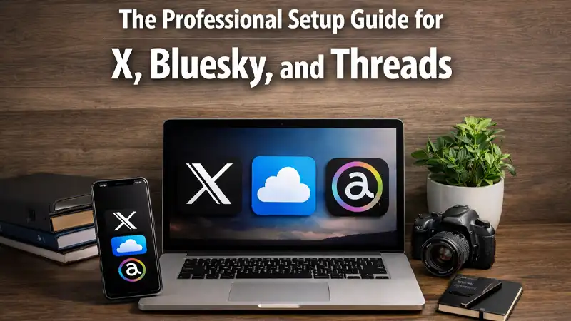 X Bluesky and Threads